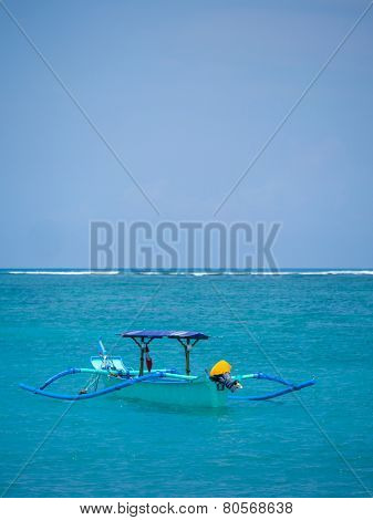Fishing boat in Bali Indonesia