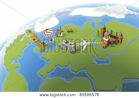 Globe Map