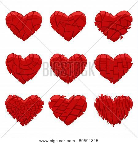 broken red heart