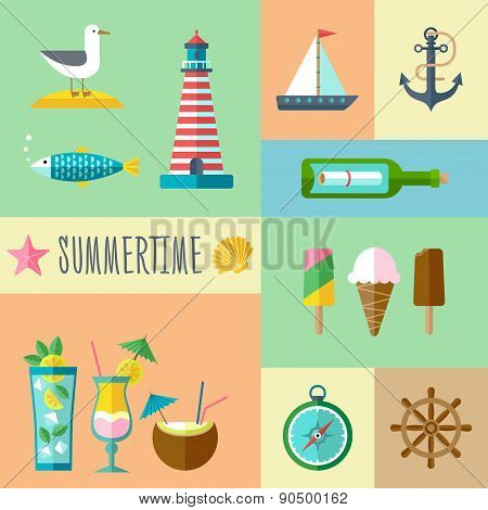 Summertime Icon Set