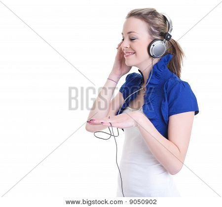 Escuchando música auriculares