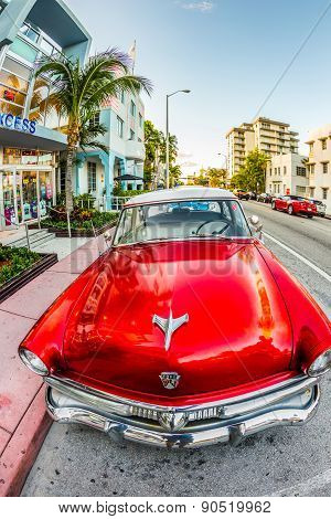Classic Ford Car Parks In The Art Deco District