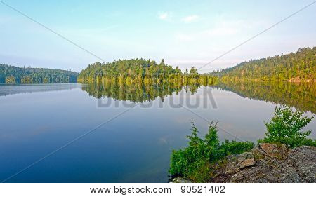 Morning Calm On A Wilderness Lake