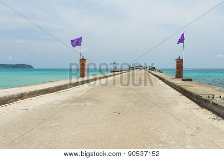Berths Taphao beach on Koh Kood(Kood island) ,Trat Thailand