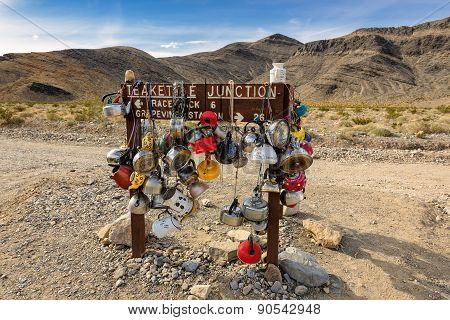 Teakettle Junction In Death Valley