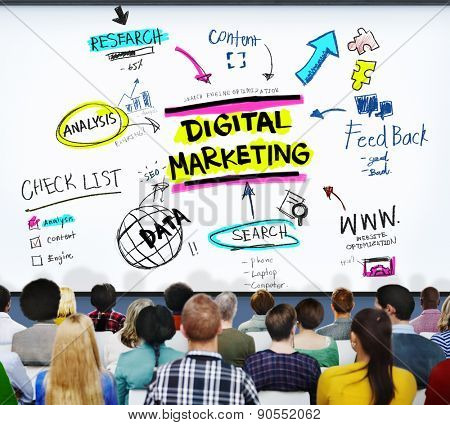 Digital Marketing Branding Strategy Online Media Concept