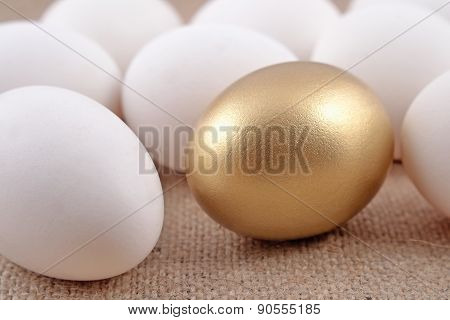 Golden Egg And Jast Eggs