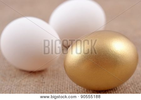 Golden Egg And Jast Eggs