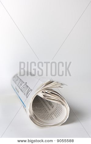 Roulé quotidien allemand sur fond blanc