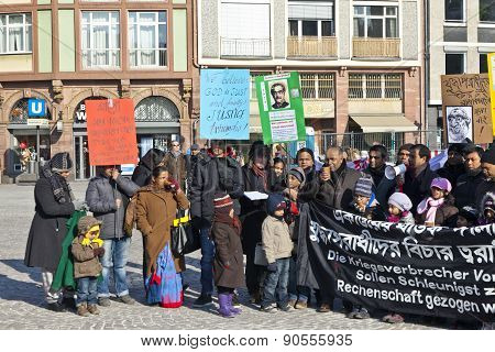 Bengali People Protest Against War Crime In Bangladesh