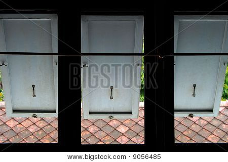 Thai régi stílusú ablakok