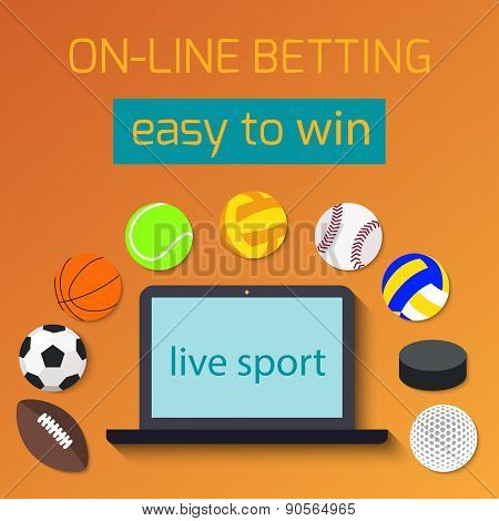 Concept for web banner sports betting statistics.