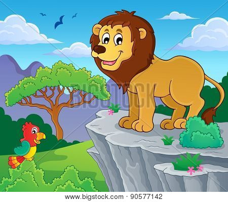 Lion theme image 1 - eps10 vector illustration.