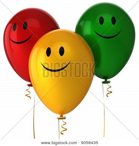 Reihe von Helium-Ballons (Hi-res)