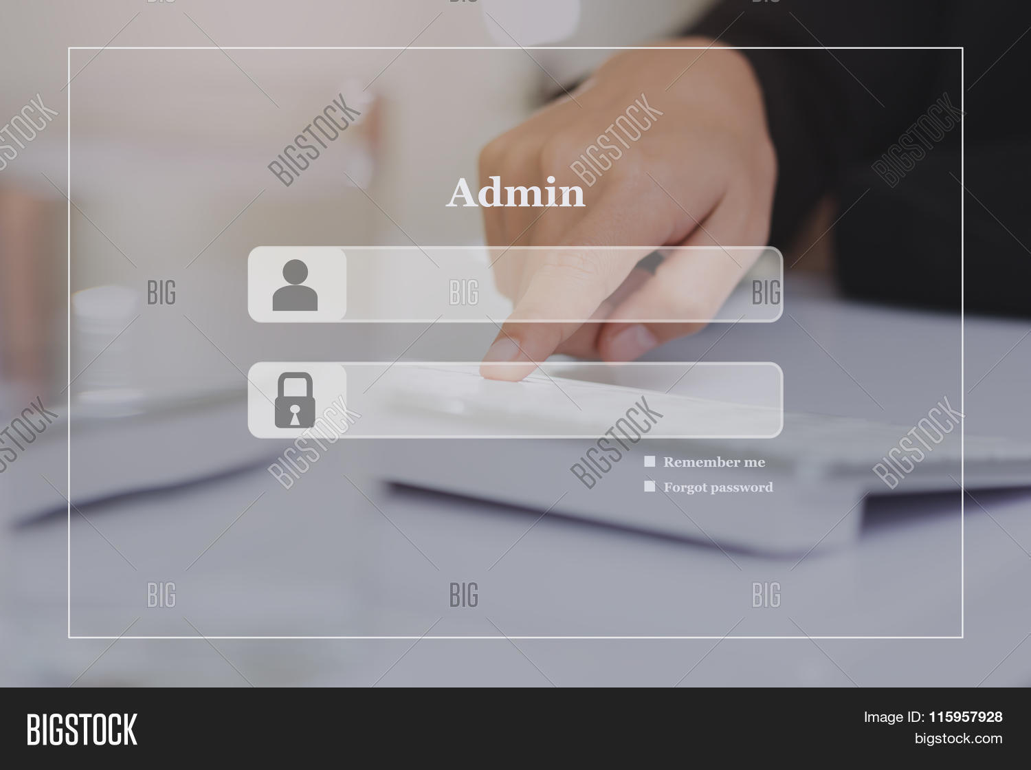 Admin Login Screen Image & Photo (Free Trial) | Bigstock