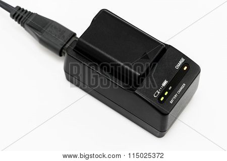 Charging Battery Isolated On White Background