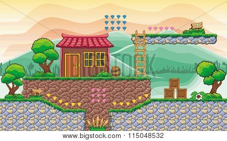 platform game tileset 8