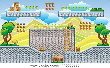 Platform Game Tileset 21.eps