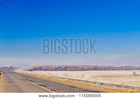 Road through countryside