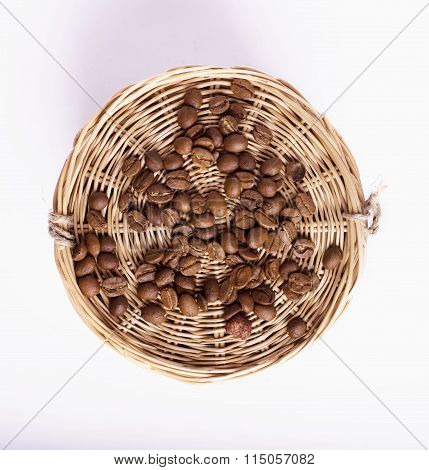 Coffee Beans Scattered On The Table