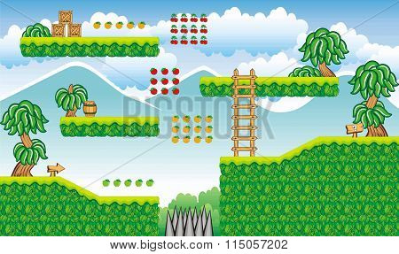 Platform Game Tileset 18.eps