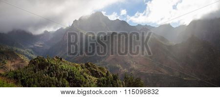 Dramatic light at Boca Encumeada Madeira Portugal