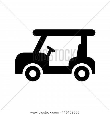 golf design over white background icon vector design black color support eps10.