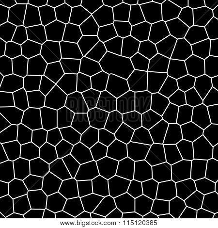 Stonework, Tessellation Background. Abstract, Monochrome Graphic. (outline Version)