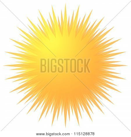 Starburst Shape. Abstract Explosion, Blast Shape. Vector Illustration.
