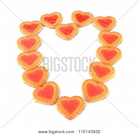 Cookies in the Shape of Hearts.