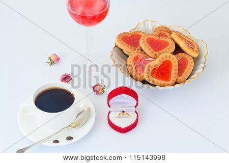 Cookies in the Shape of Hearts.