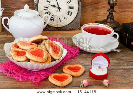 Cookies in the Shape of Hearts.