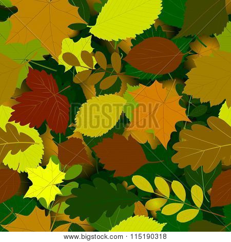 Autumn Seamless Leaves Pattern