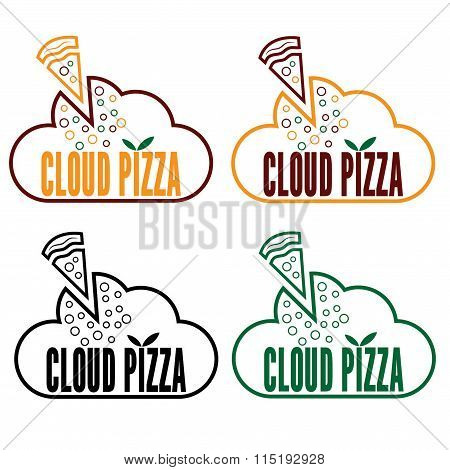 Cloud Pizza Illustration
