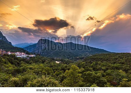 Mount Olympus In Greece