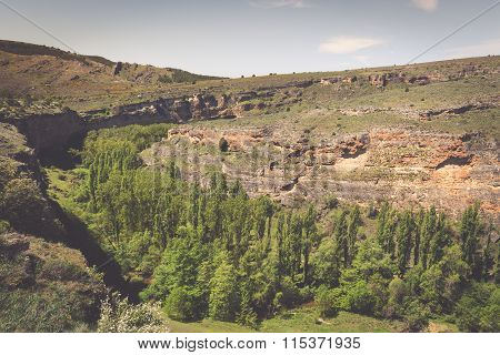 Duraton Canyon Natural Park, In Sepulveda, Spain