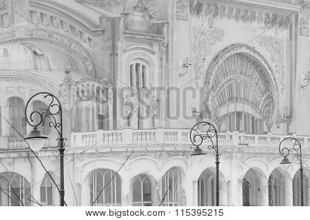 Constanta, Romania - December 27: Casino Constanta On December 27, 2015 In Constanta, Romania. Black
