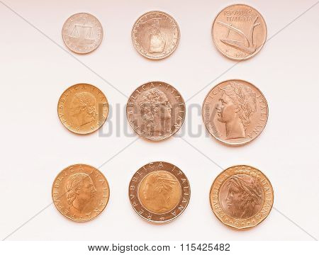 Italian Lira Coin Vintage