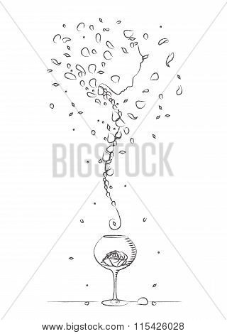 Perfumery phantom drawing