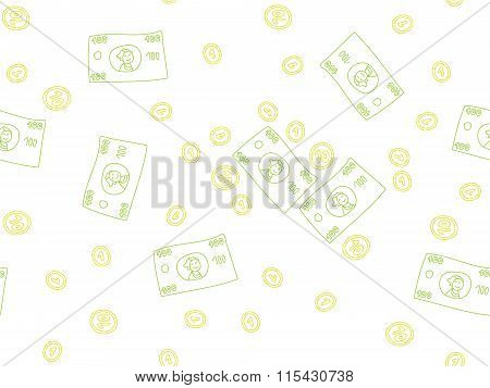 Money Doodle Pattern