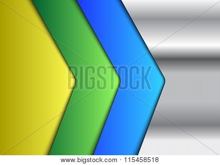 Metallic Colorful Infographic Background