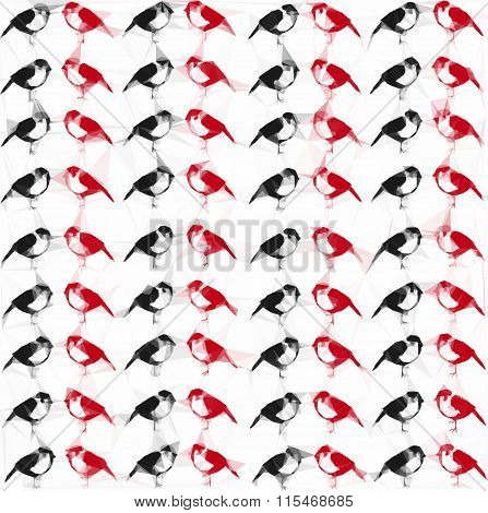 Sparrows  background (pattern)