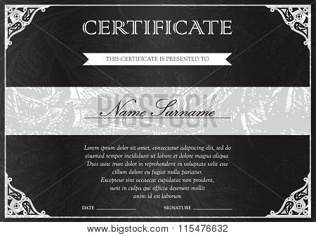 Certificate And Diploma Template
