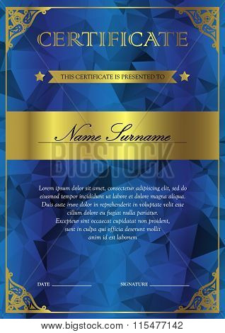 Certificate And Diploma Template