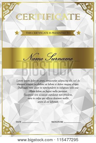 Certificate And Diploma Template