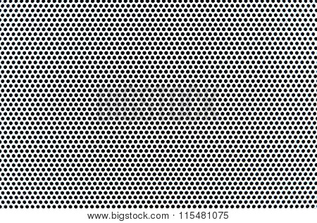 Technology background with circle perforated speaker texture grill