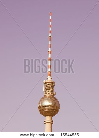 Tv Tower, Berlin Vintage
