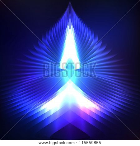 Cosmic Shining Blue Background