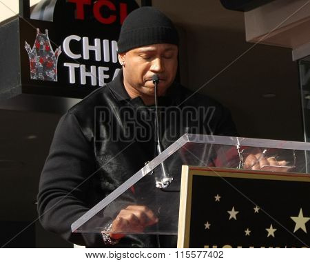 LOS ANGELES - JAN 21:  LL Cool J at the LL Cool J Hollywood Walk of Fame Ceremony at the Hollywood and Highland on January 21, 2016 in Los Angeles, CA
