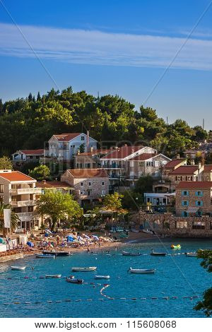 Resort Przno - Montenegro - architecture and nature background